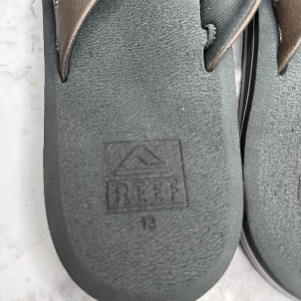 Reef Cushion Dawn Mens‎ Flip Flops Brown Tan Black Sandals Size 13 BTV B-23 New